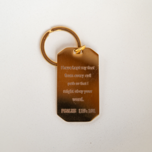 Psalms 119:101 Keychain