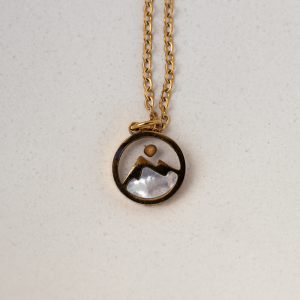 Mustard Seed Mountain Pendant Necklace